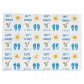 ハッピーサマーパターンラージ抱き枕 ラージペーパーバッグ (裏面)