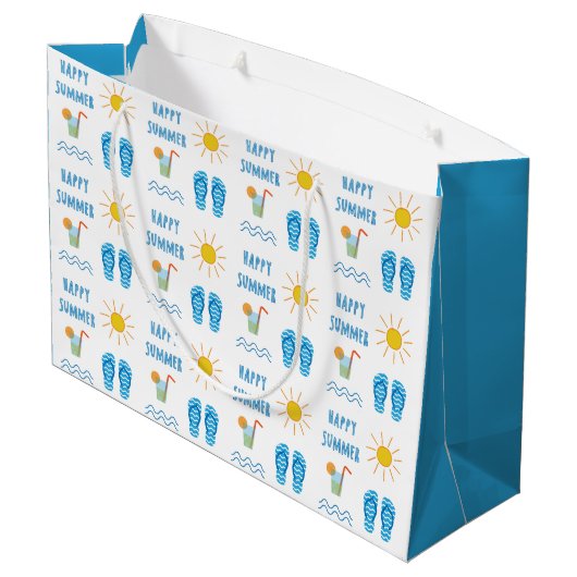 ハッピーサマーパターンラージ抱き枕 ラージペーパーバッグ (裏面アングル)