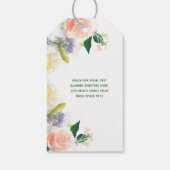ハッピーサマーフローラリースホワイト赤面ピンク ギフトタグ (裏面)