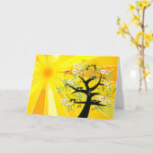ハッピーサマー至サンツリーバーズフラワー カード (黄色い花)