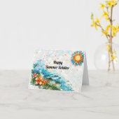 ハッピーサマー至サンフラワーズシー カード (黄色い花)