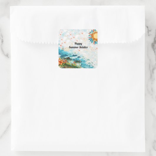 ハッピーサマー至サンフラワーズシー スクエアシール (バッグ)