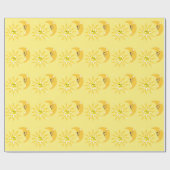 ハッピーサンアンドムーンラッピング紙 ラッピングペーパー (フラット)