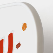 ハッピーサンクスギビングおもしろいターキーラバー ピックルボールラケット (左詳細)