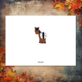 ハッピーサンクスギビングかわいいアパロオーサの馬とトルコ シーズンカード