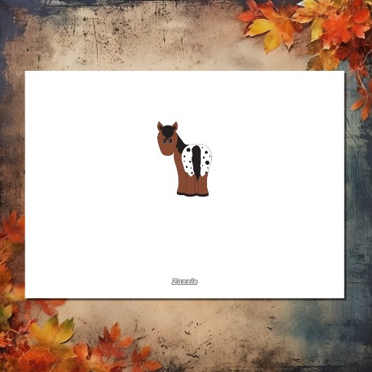 ハッピーサンクスギビングかわいいアパロオーサの馬とトルコ シーズンカード