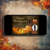 ハッピーサンクスギビングかわいいアパロオーサの馬とトルコ シーズンカード