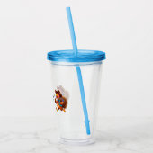 ハッピーサンクスギビングかわいいトルコ旅行 アクリルタンブラー (左)