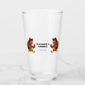 ハッピーサンクスギビングかわいいトルコ旅行 タンブラーグラス (正面)