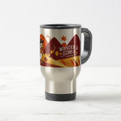 ハッピーサンクスギビングかわいいトルコ トラベルマグ (正面右)