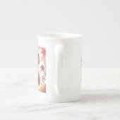 ハッピーサンクスギビングかわいいトルコ ボーンチャイナマグカップ (裏面)