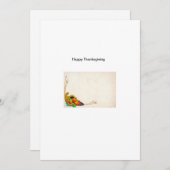ハッピーサンクスギビングのグリーティングカード サンキューカード (正面/裏面)