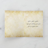 ハッピーサンクスギビングのグリーティングカード シーズンカード (内部)