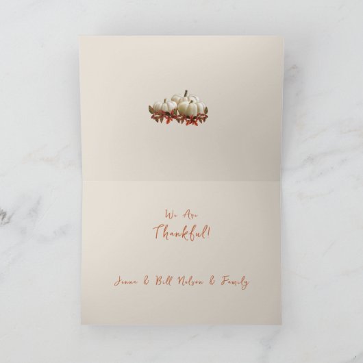 ハッピーサンクスギビングのデイカード シーズンカード (内部)