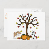 ハッピーサンクスギビングのポストカード シーズンポストカード (正面/裏面)