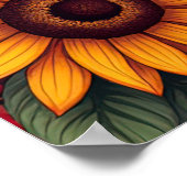 ハッピーサンクスギビングの七面鳥ポスター ポスター (角)