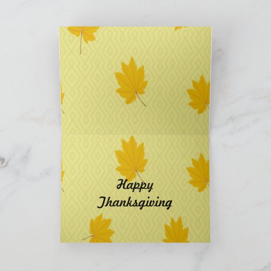 ハッピーサンクスギビングゆみカード シーズンカード (内部)