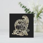 ハッピーサンクスギビングエレガントゴールデンコルヌコピア シーズンカード (スタンド正面)