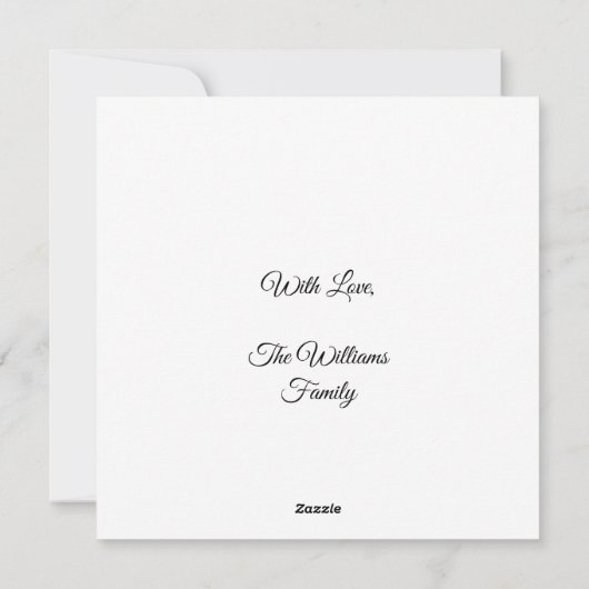 ハッピーサンクスギビングエレガントゴールデンコルヌコピア シーズンカード (裏面)