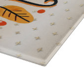 ハッピーサンクスギビングオレンジイエロー紅葉 カッティングボード (角)