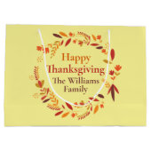 ハッピーサンクスギビングカスタムリース ラージペーパーバッグ (裏面)