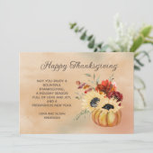 ハッピーサンクスギビングカボチャひまわり植物学 シーズンカード (スタンド正面)