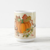 ハッピーサンクスギビングカボチャマグ コーヒーマグカップ (中央)