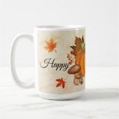 ハッピーサンクスギビングカボチャマグ コーヒーマグカップ (左)