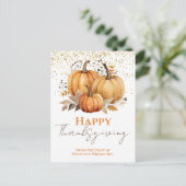 ハッピーサンクスギビングカボチャ事業 シーズンポストカード (スタンド正面)