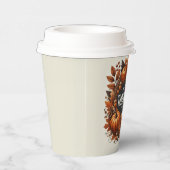 ハッピーサンクスギビングカボチャ紅葉リース 紙コップ (右)