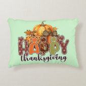 ハッピーサンクスギビングカボチャ アクセントクッション (正面)