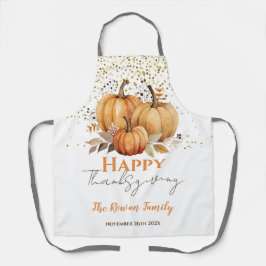 ハッピーサンクスギビングカボチャ エプロン
