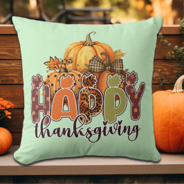 ハッピーサンクスギビングカボチャ クッション