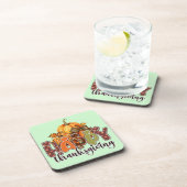 ハッピーサンクスギビングカボチャ コースター (右側)