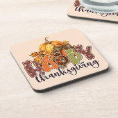 ハッピーサンクスギビングカボチャ コースター (左側)
