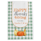 ハッピーサンクスギビングカボチャ ミディアムペーパーバッグ (正面)