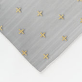 ハッピーサンクスギビングカラフルターキーゴールデンスターズ フリースブランケット (角)