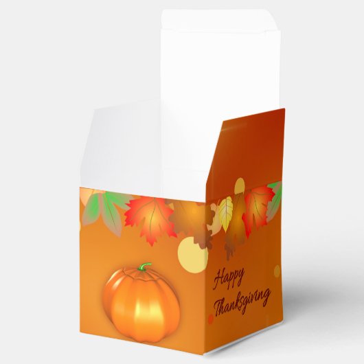 ハッピーサンクスギビングカラフル紅葉 フェイバーボックス (オープン)
