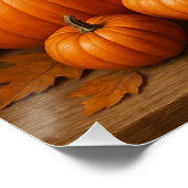 ハッピーサンクスギビングコルヌコピア ポスター (コーナー)