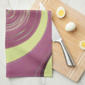 ハッピーサンクスギビングゴールデンイエローワイルデザイン.png キッチンタオル (四つ折り)