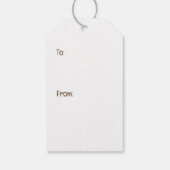 ハッピーサンクスギビングゴールデンレトリバードッグ ギフトタグ (裏面)