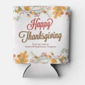 ハッピーサンクスギビングシック紅葉会社パーティー 缶クーラー (正面)