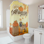 ハッピーサンクスギビングシャールペイ シャワーカーテン (インサイチュ)