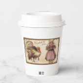 ハッピーサンクスギビングジョイヴィンテージトルコ 紙コップ (裏面)