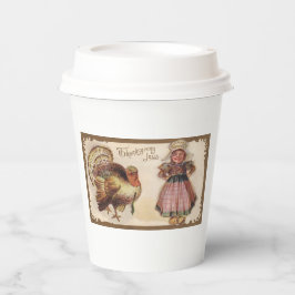 ハッピーサンクスギビングジョイヴィンテージトルコ 紙コップ