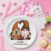 ハッピーサンクスギビングスカンジナビア格言 ペーパープレート (パーティー)
