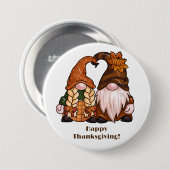 ハッピーサンクスギビングスカンジナビア格言 缶バッジ (正面&裏面)