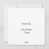 ハッピーサンクスギビングタイポグラフィ金ゴールドハーベストパンプキン シーズンカード (裏面)