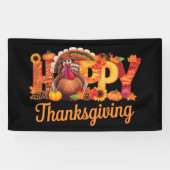 ハッピーサンクスギビングターキーズ秋 横断幕 (横)