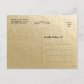 ハッピーサンクスギビングデイターキーパンプキンズ紅葉 シーズンポストカード (裏面)